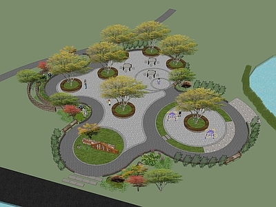现代乡村公园 乡村建筑