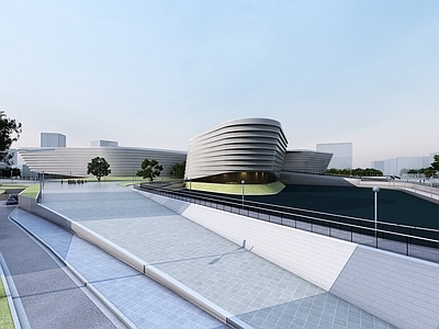 现代风格建筑 文体建筑