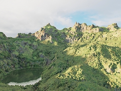 现代山 山脉地形景观 山地山峰