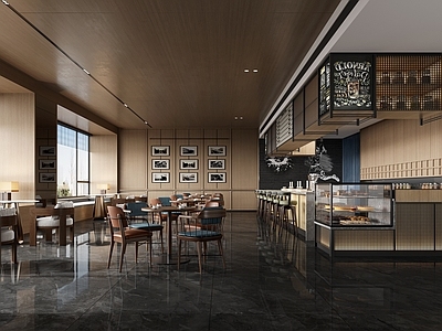 工业现代咖啡厅 现代咖啡厅 原木咖啡厅 工业咖啡厅