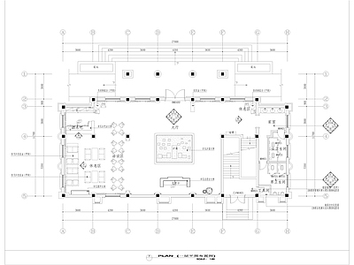 简欧售楼处 售楼处内全套图纸 施工图