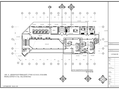 现代其他商业空间 银行室内 施工图
