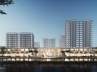 现代商业街 现代商业街 住宅沿街底商 示范区