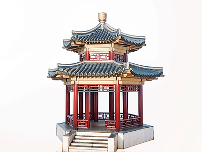 中式古建筑 景观凉亭