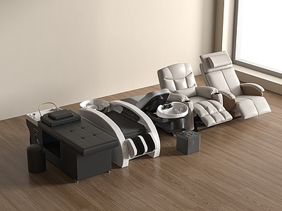 现代按摩椅 现代按摩椅 洗头美容床