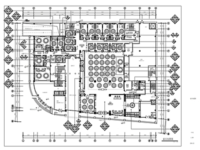 现代其他餐饮空间 酒店餐厅宴会厅 施工图
