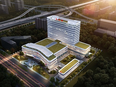 现代简约医院建筑 二甲综合医院 疗养院建筑 施工图
