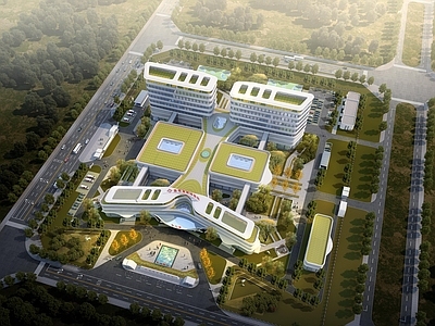 现代医院建筑 三甲综合医院 大型市县级医院 施工图