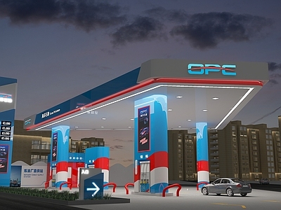 现代加油站 加油站