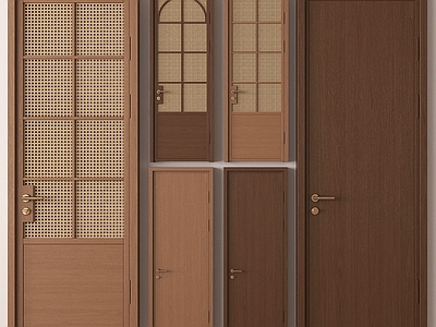 中古单开门 卧室门 中古风单开门