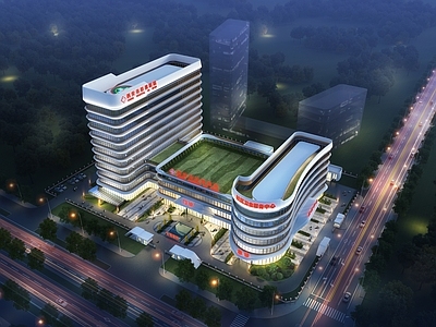 现代医院建筑 二甲综合医院 社区服务中心 施工图