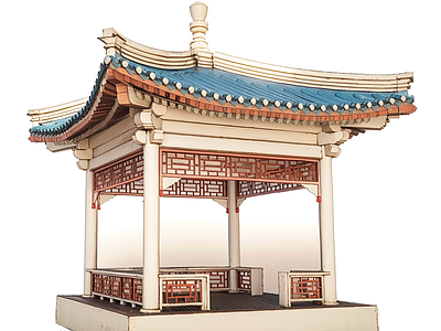 中式古建筑 中式古凉亭