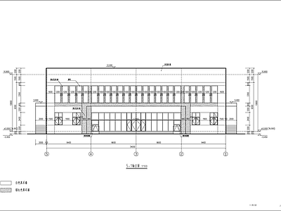 现代办公楼建筑 中学体育馆 执法管理中心 多层建筑 施工图