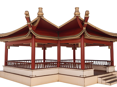 中式古建筑 中式古凉亭