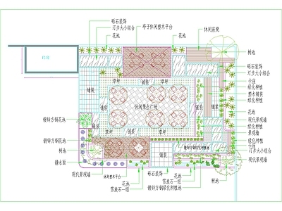 其他酒店 酒店花园平面设计 平面图
