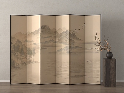 现代屏风 现代屏风隔断 素色屏风