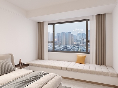 现代奶油飘窗 现代飘窗垫子 奶油风飘窗垫