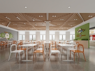 现代食堂 食堂 餐厅 快餐馆 餐馆