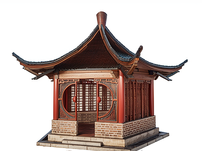中式古建筑 中式古凉亭