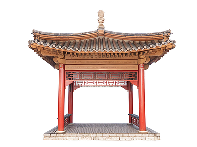 中式古建筑 中式古凉亭