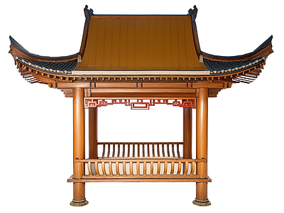 中式古建筑 中式古凉亭