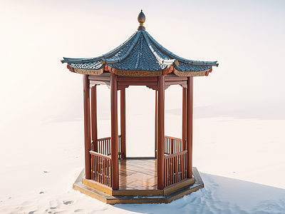 中式古建筑 中式古凉亭