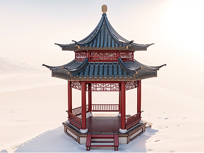 中式古建筑 中式古凉亭