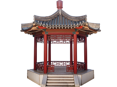 中式古建筑 中式古凉亭