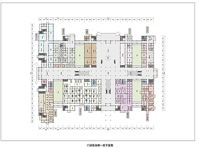 新中式医院建筑 大型三级甲等医院 疗养院建筑 施工图