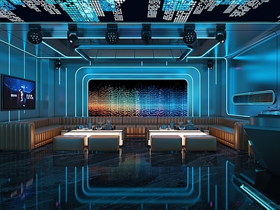 工业现代KTV 科幻风KTV