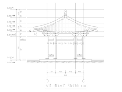 中式亭子 四角亭 景观亭 凉亭 木亭 古建四角亭 施工图