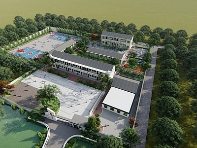 现代学校 现代小学 学校 施工图