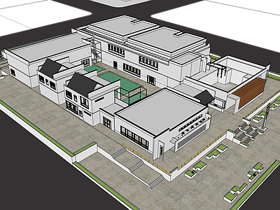 现代展览馆建筑 展馆