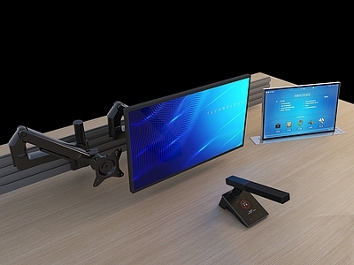 办公设备 显示器 显示器支架 话筒 无纸化显示屏 桌面升降屏幕