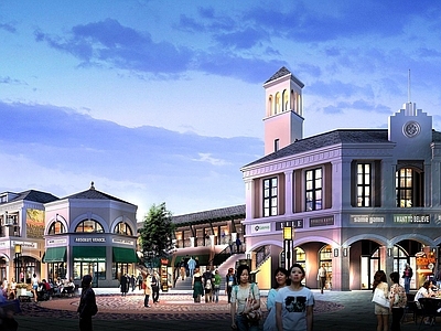 现代鸟瞰规划 城市建筑规划