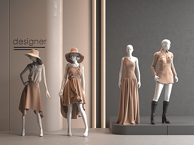商展器材 现代服装店 服装模特