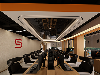 原木侘寂网吧 网吧大厅 网吧包间 零食区 网吧设计 网咖