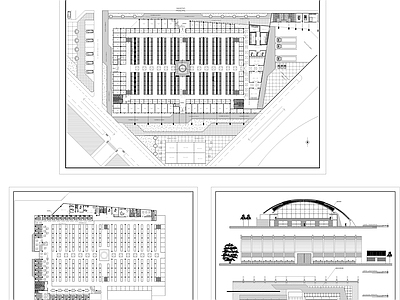 现代超市 超市CA 施工图