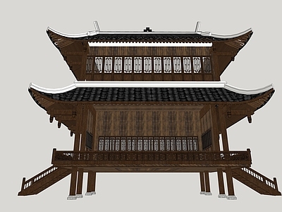 中式古建筑 中式戏楼