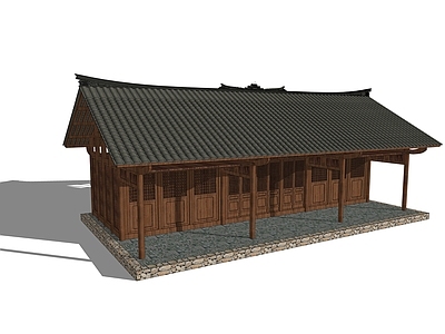中式古建筑 清代穿斗民居 平民住宅 悬山顶建筑