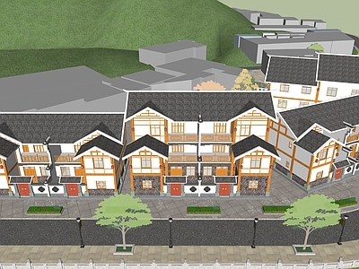 现代乡村民房 新农村 乡村建筑