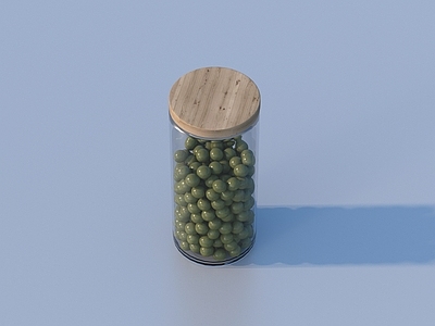 酒水食物 罐装零食 玻璃罐