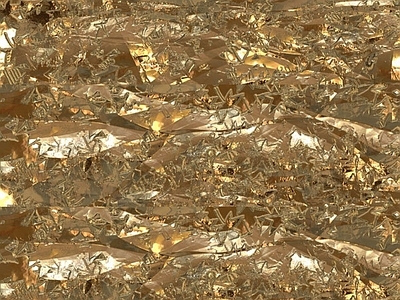现代轻奢金箔银箔 褶皱金箔纸