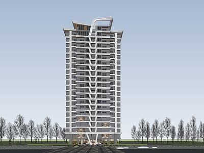 现代小区建筑 现代小区建筑 高层建筑