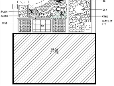 中式庭院 花园庭院 私家庭院 庭院大门 庭院喷泉 庭院铺装 平面图