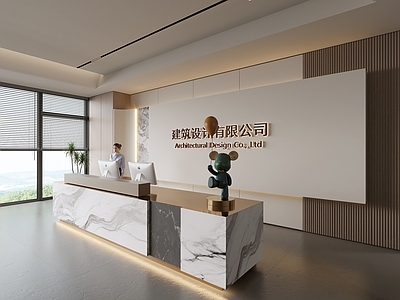 现代前台 公司前台 服务台 酒店前台 美容院前台