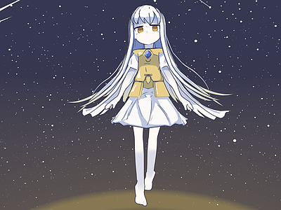 虚拟人物 日风少女 卡通女孩 小萝莉 魔法师 法师