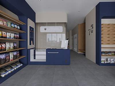 现代简约宠物店 现代宠物店 宠物店前台