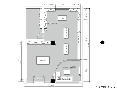 现代其他商业空间 手机电脑 施工图