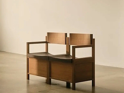 现代休息区 极简中古休闲椅